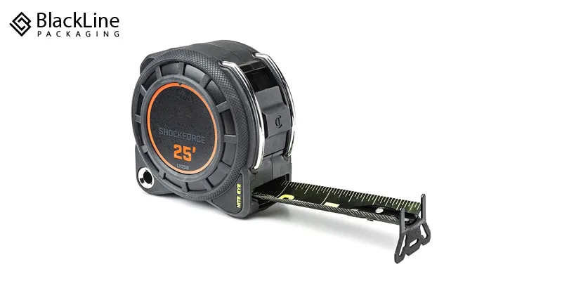 Measure the box dimensions using a flexible measuring tape